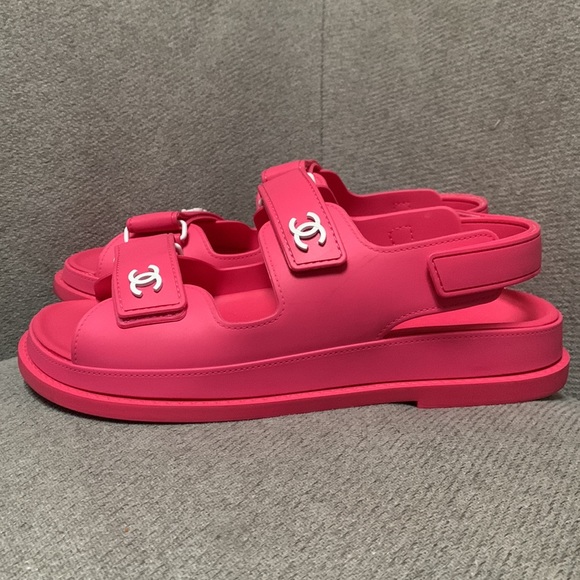 Chanel Dad Sandals Hot Barbie Pink - Picture 2 of 3